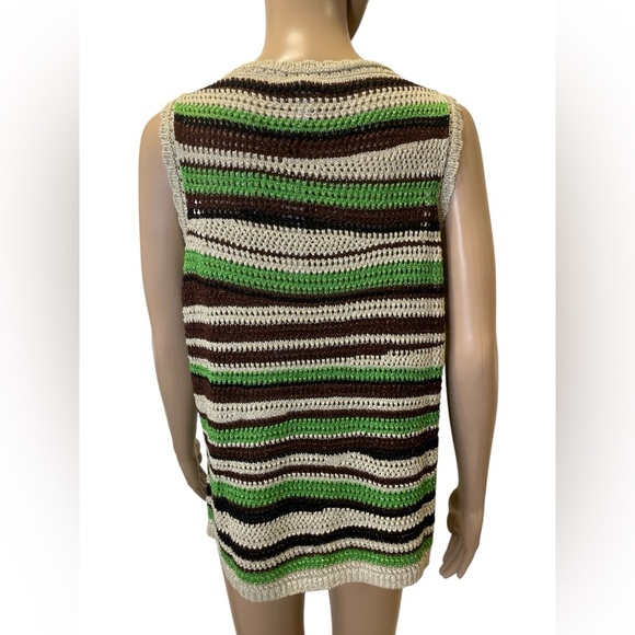 Chico’s Contemporary Striped Sweater Knit Tank size 1 - Picture 6 of 7